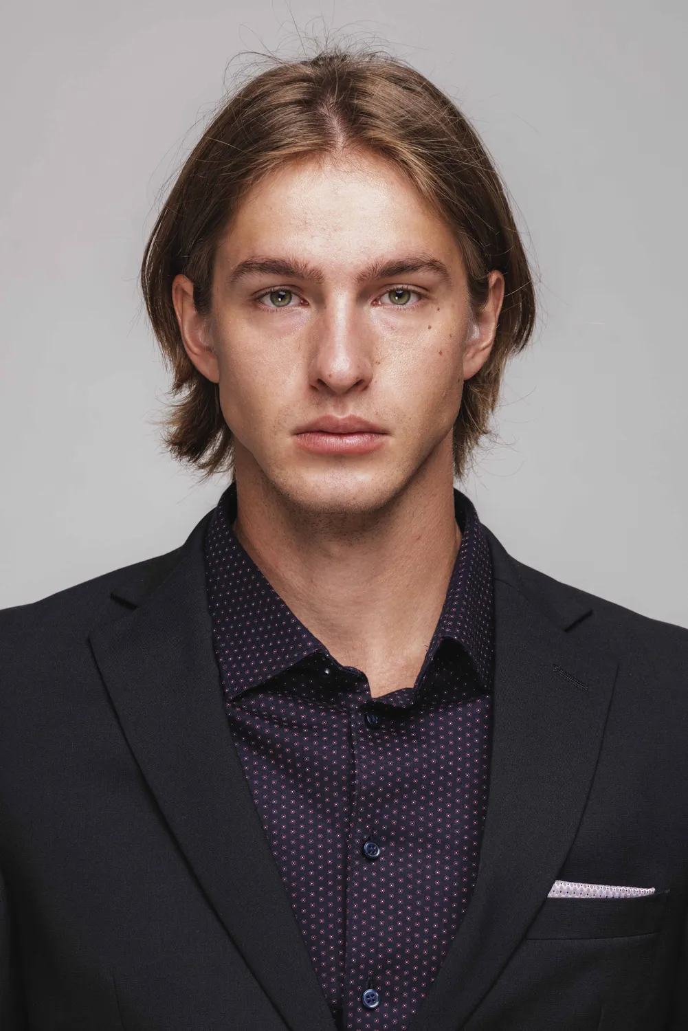 Alain Delon abito nero slim fit 2 bottoni elasticizzato