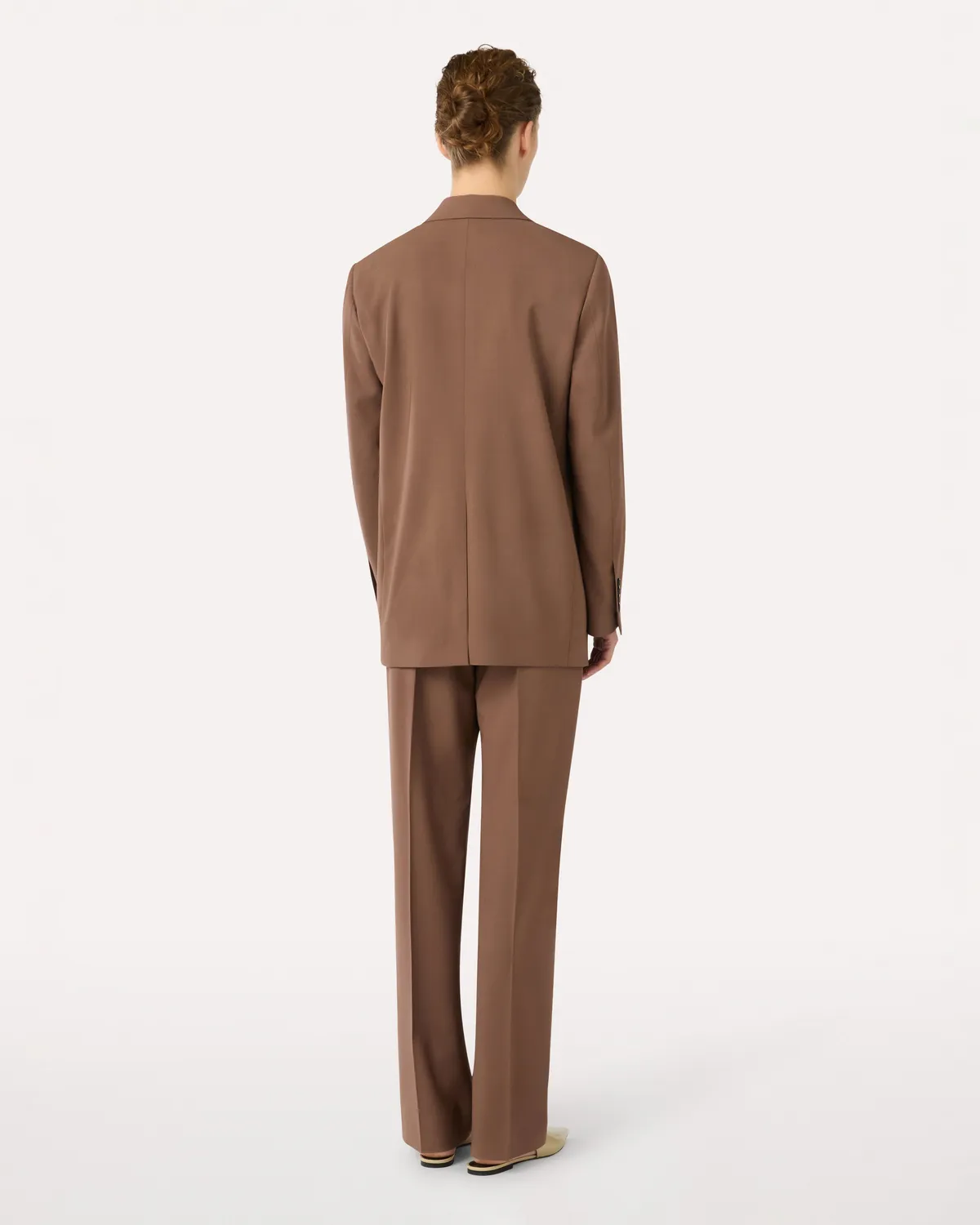 Lardini Blazer Monopetto Marrone Lana Stretch