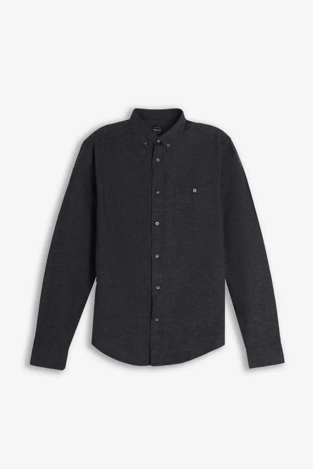 Sonny Bono camicia quadri flanella nero morbida
