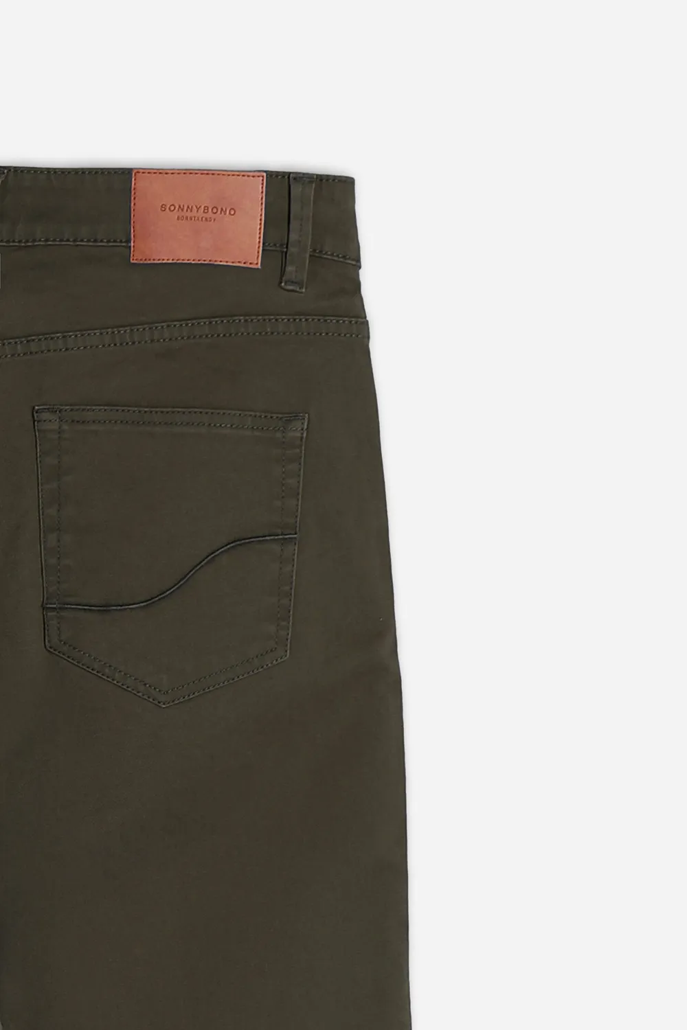 Sonny Bono VL 07408P5 pantalone 5 tasche moro gabardina