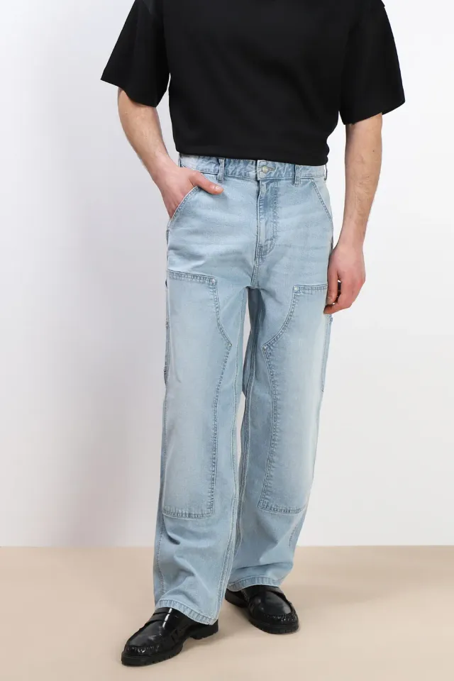Sonny Bono Denim Worker Pantalone Celeste