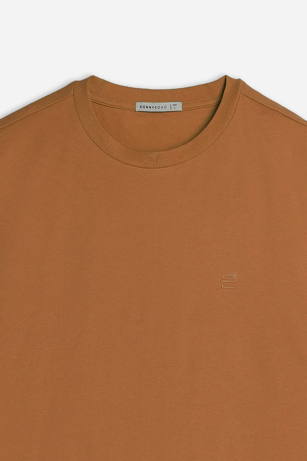 Sonny Bono t-shirt girocollo basic cognac