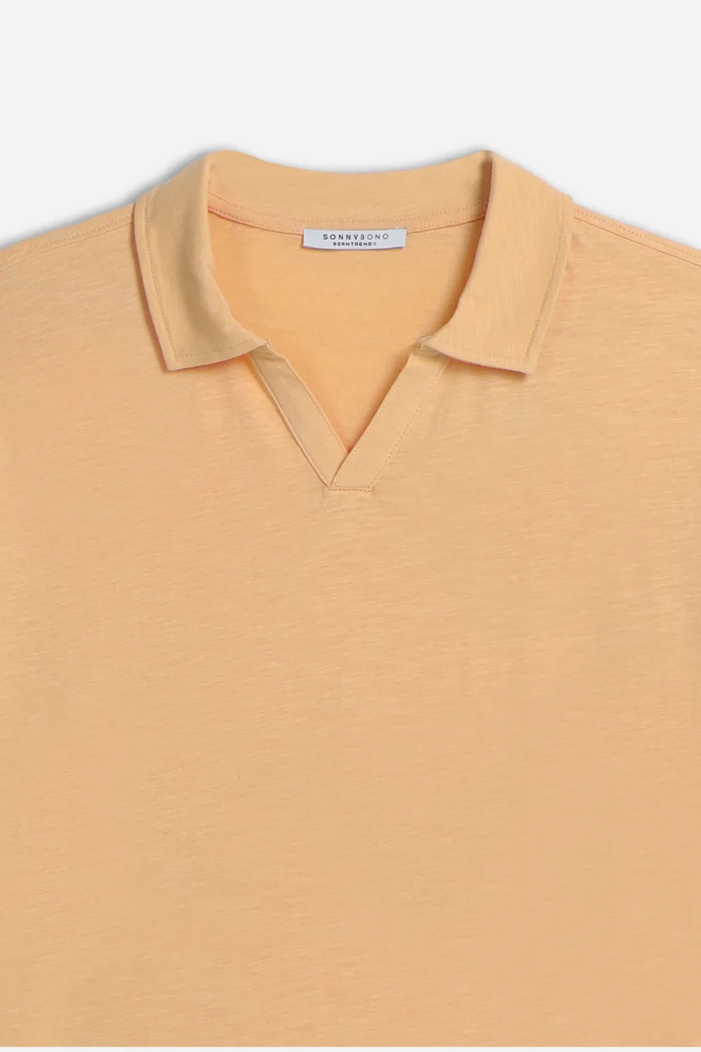 Sonny Bono Polo Slub Collo Derby Albicocca Cotone