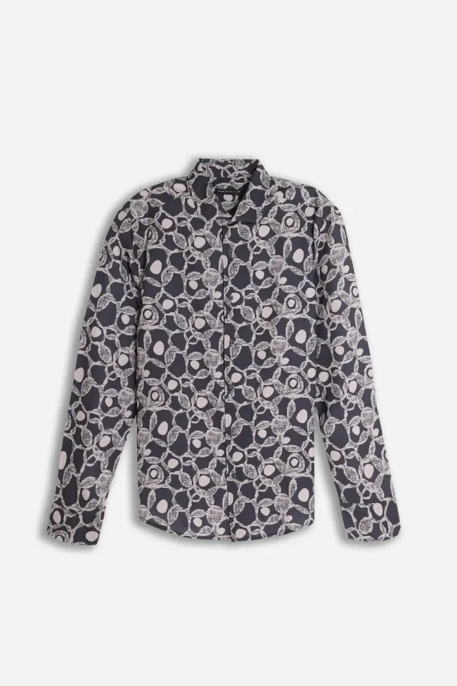 Sonny Bono Stretch Fantasia Camicia Moro Sagomata