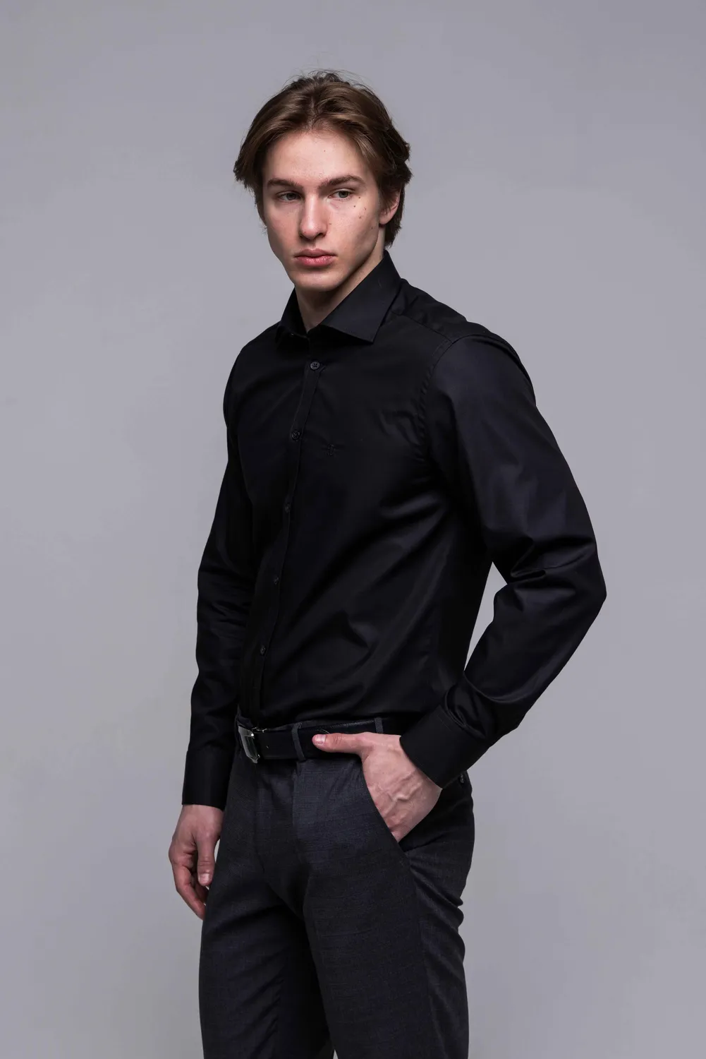 Alain Delon 13445-R-PR Camicia Collo Classico