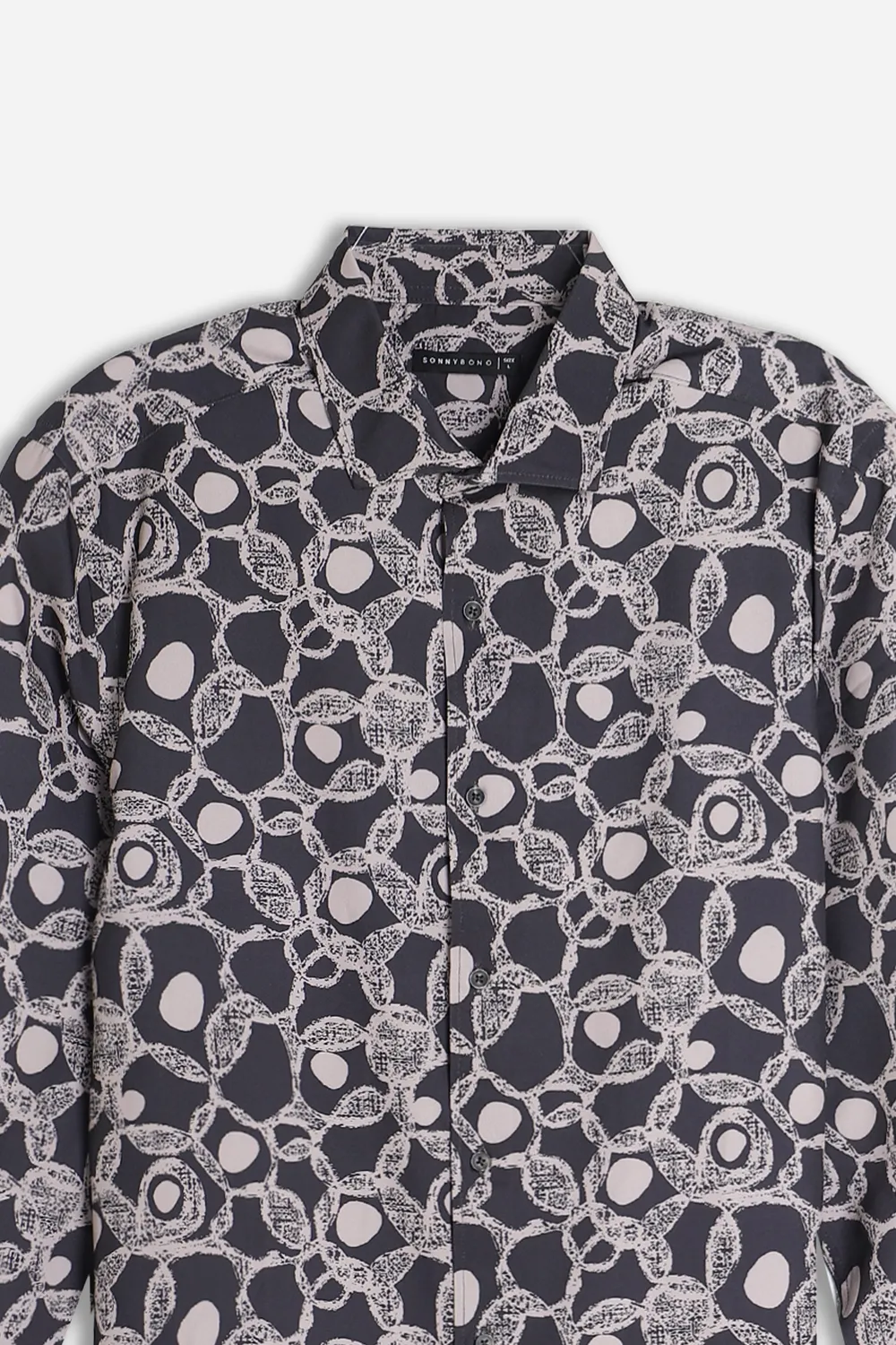 Sonny Bono Stretch Fantasia Camicia Moro Sagomata