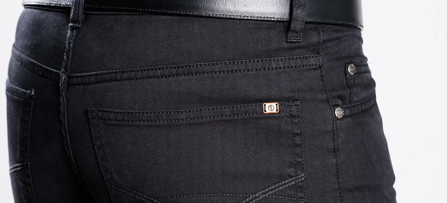 Alain Delon Jeans Neri Slim Fit 32/32 cotone