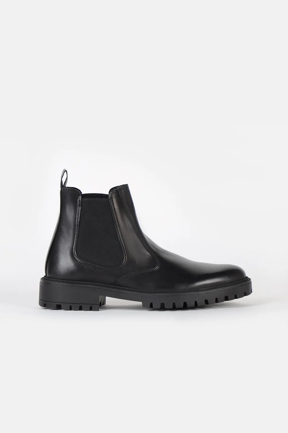 Sonny Bono Elastico stivaletto nero pelle Made in Italy
