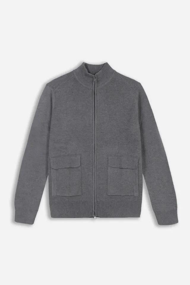 Sonny Bono maglia bomber punto Milano grigio medio