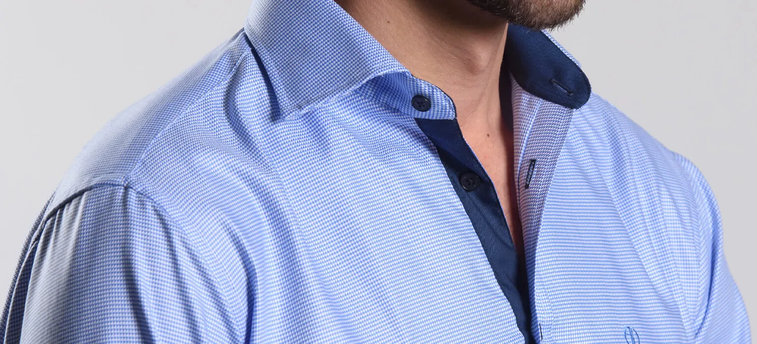 Alain Delon camicia azzurra extra slim fit Getzner