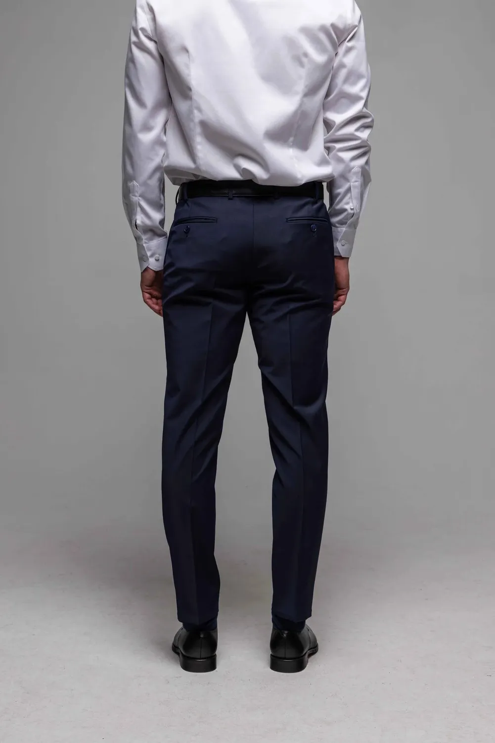Alain Delon Basic pantalone classico blu scuro