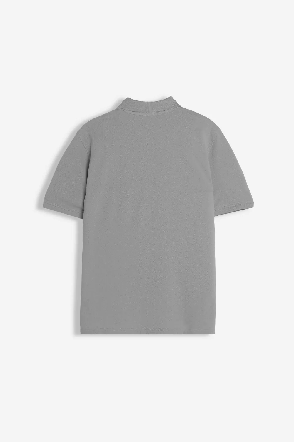 Sonny Bono Basic Polo Piquet Grigio Scuro Logo