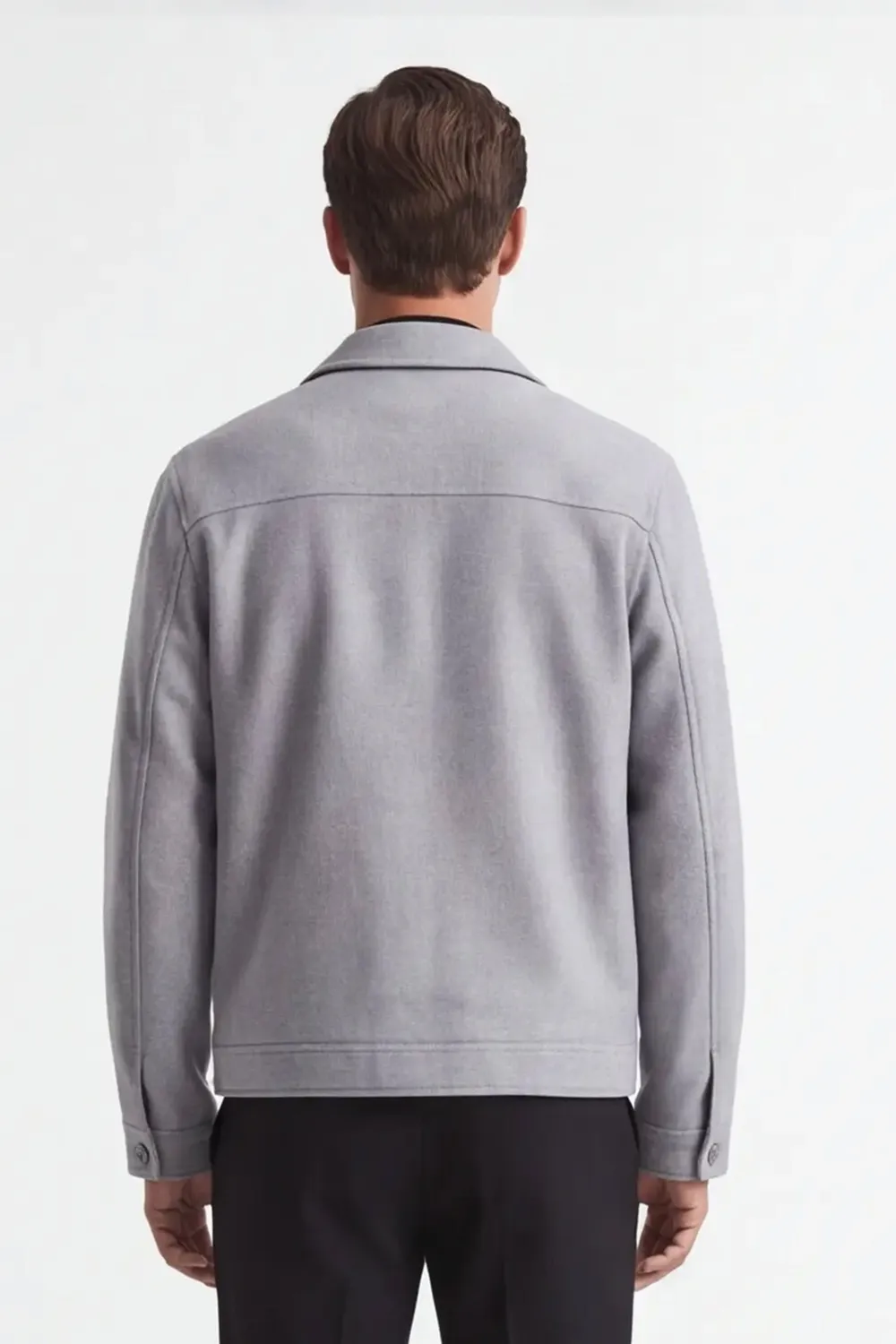 Sonny Bono WA 05201GB 326 giubbotto panno grigio collo camicia