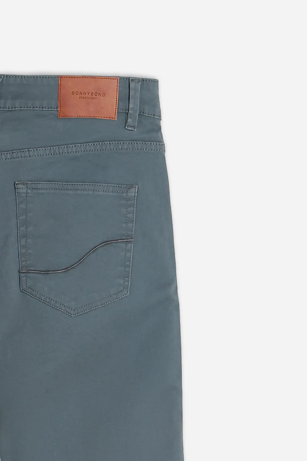 Sonny Bono 5 Tasche pantalone verde bosco gabardina