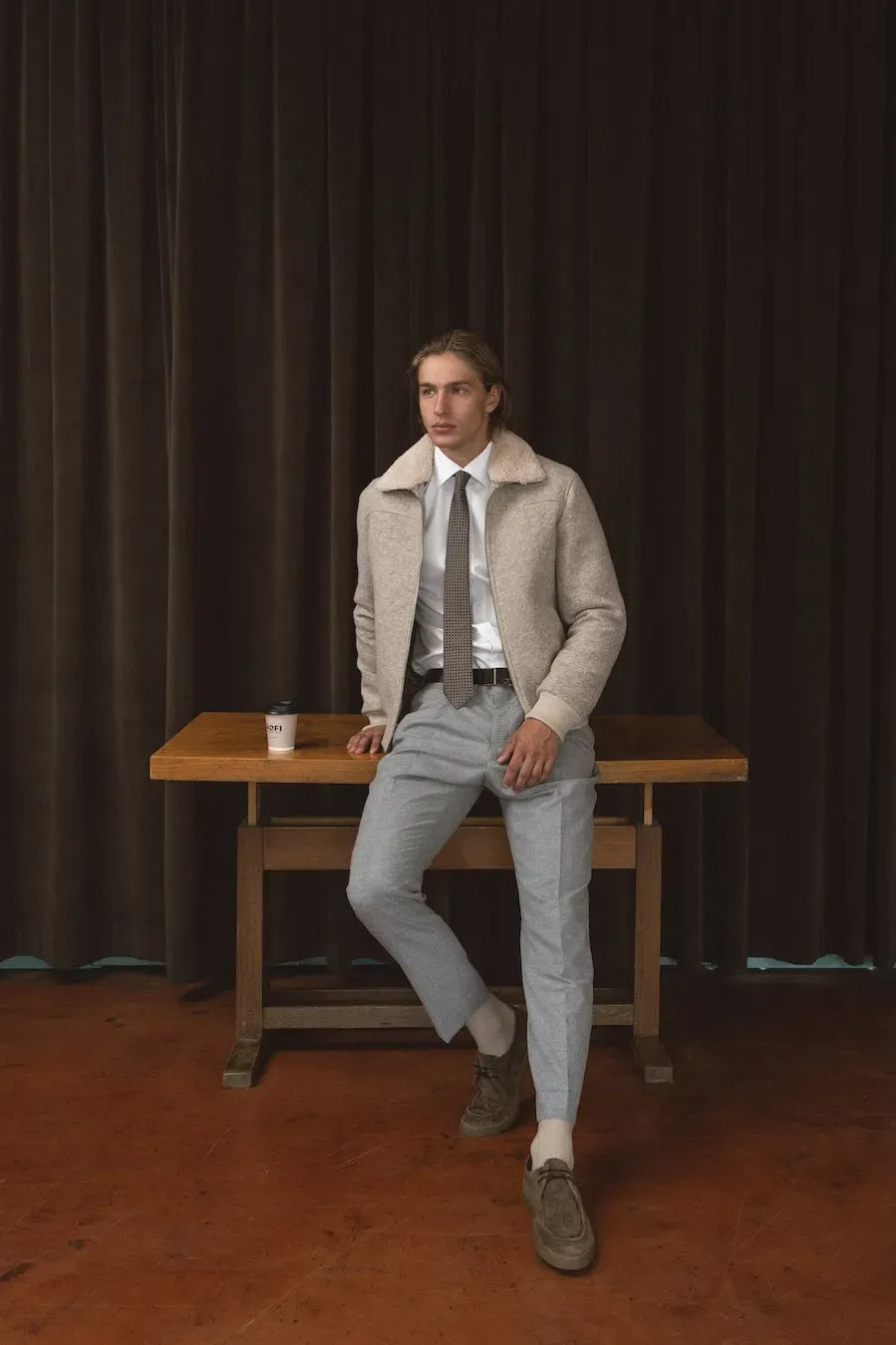 Alain Delon giacca beige uomo taglia 50 leggera