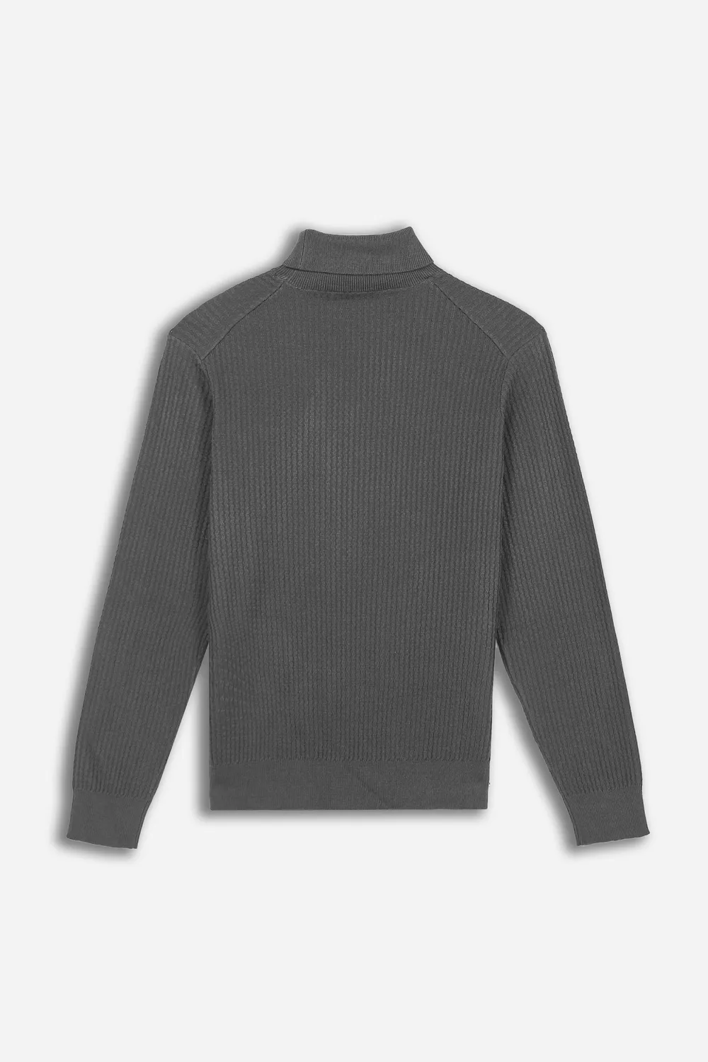 Sonny Bono maglia dolcevita grigio medio lavorata elasticizzata