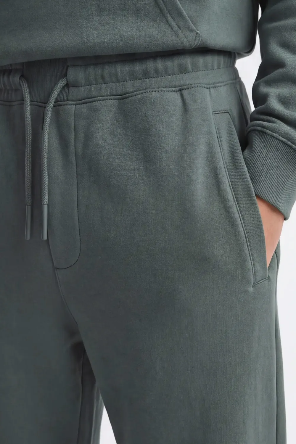 Sonny Bono Over Fit 07013P4 jogger verde bosco felpato