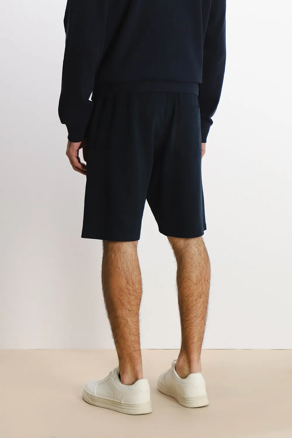 Sonny Bono Basic bermuda in felpa blu 100% cotone