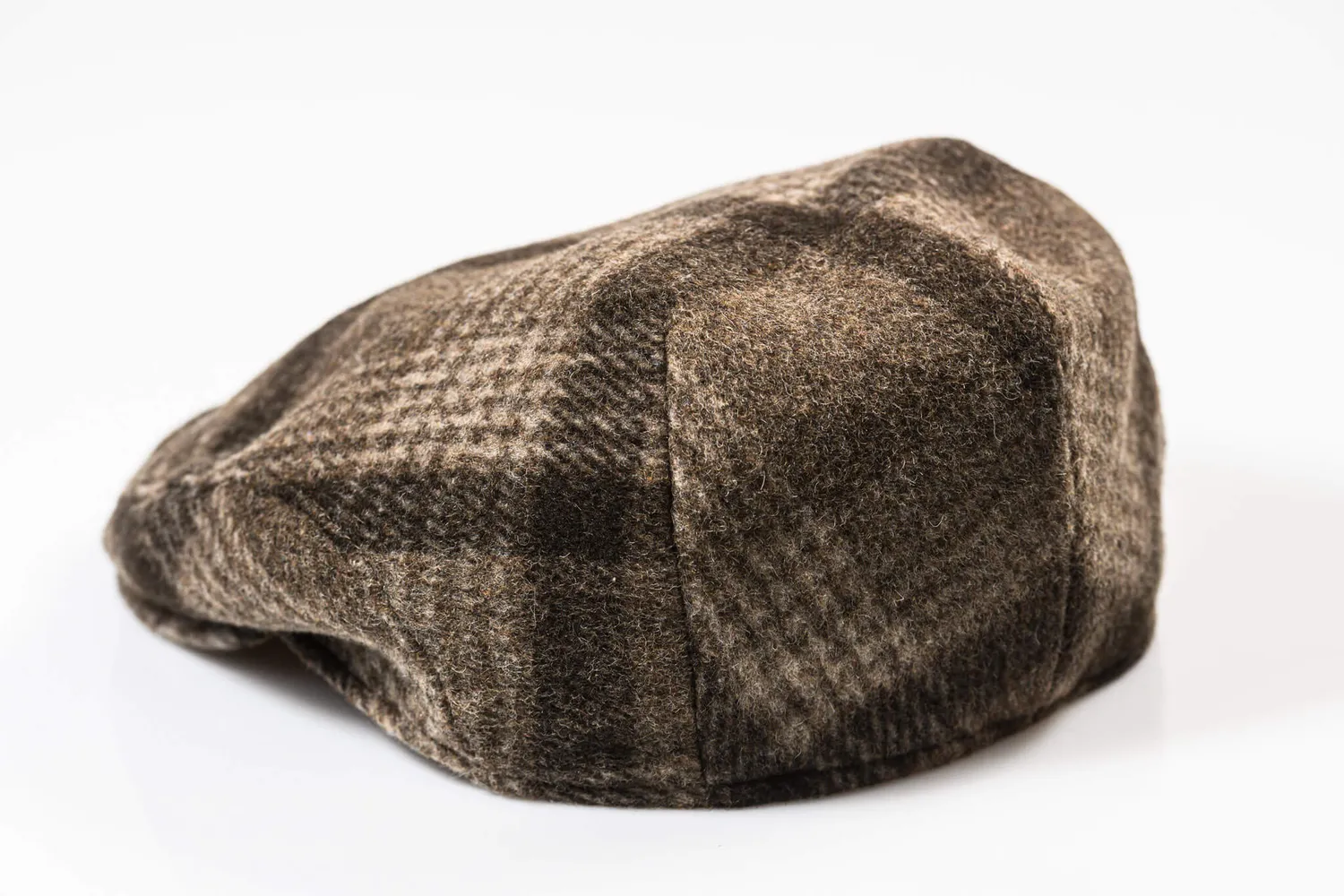 Alain Delon cappello lana a quadri 61 invernale imbottito