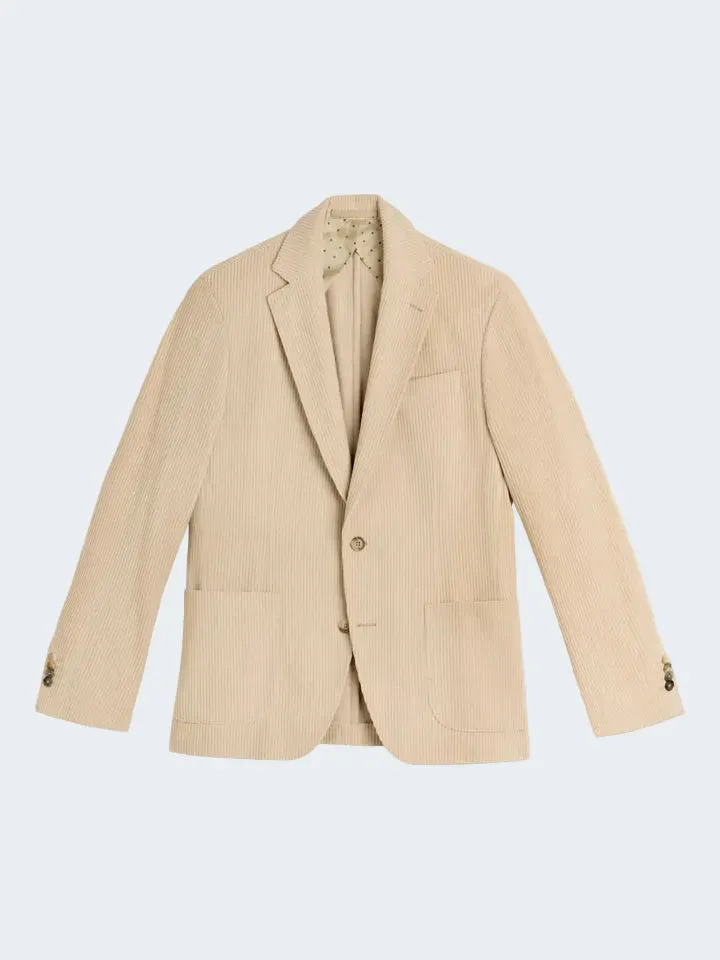 Sand Tech Cord Star blazer velluto beige champagne