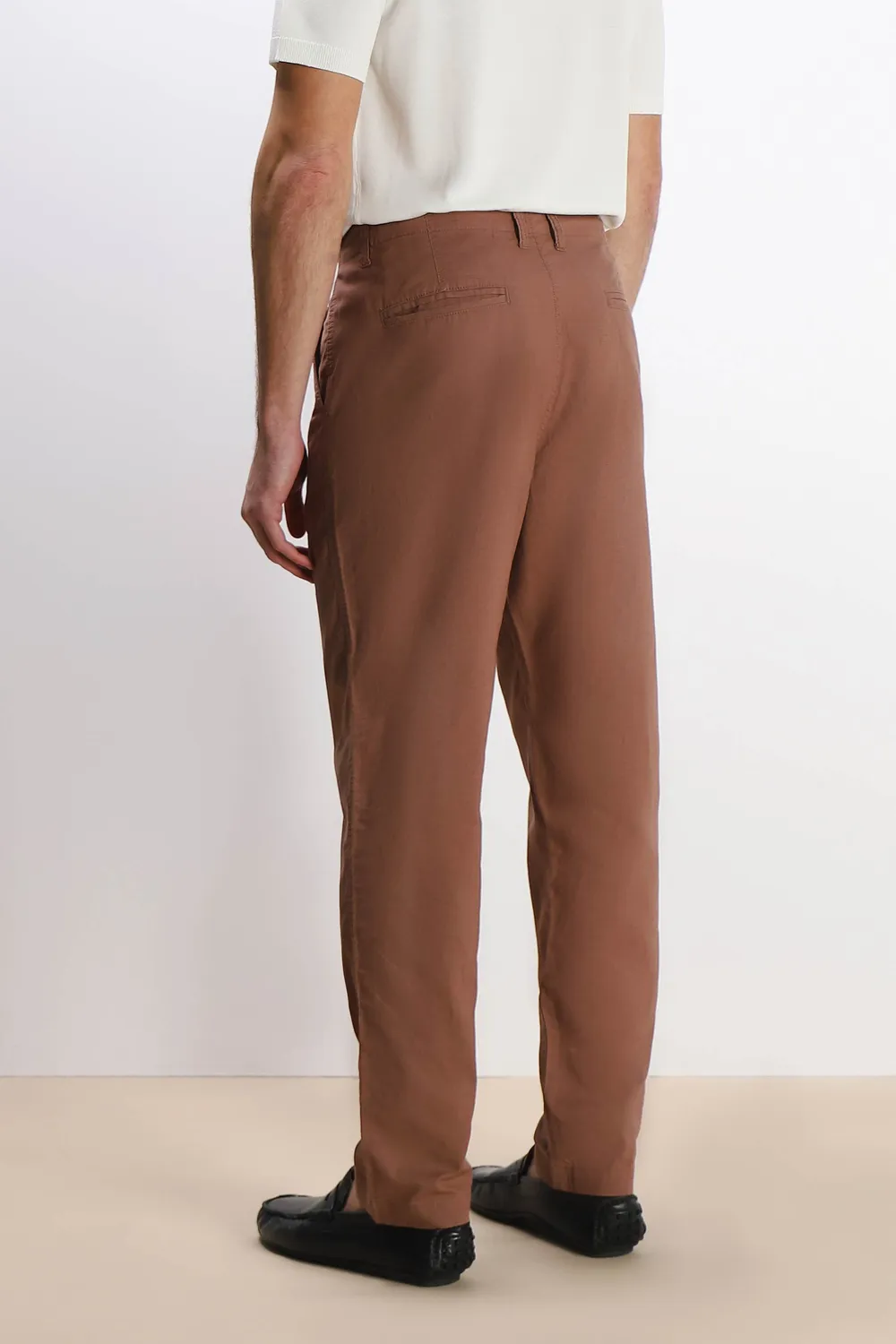 Sonny Bono Basic pantalone chino coccio cotone