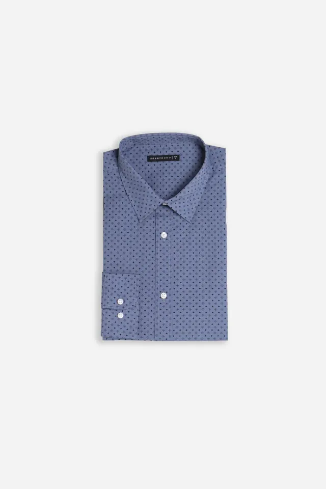 Sonny Bono camicia microfantasia F Avion poliestere