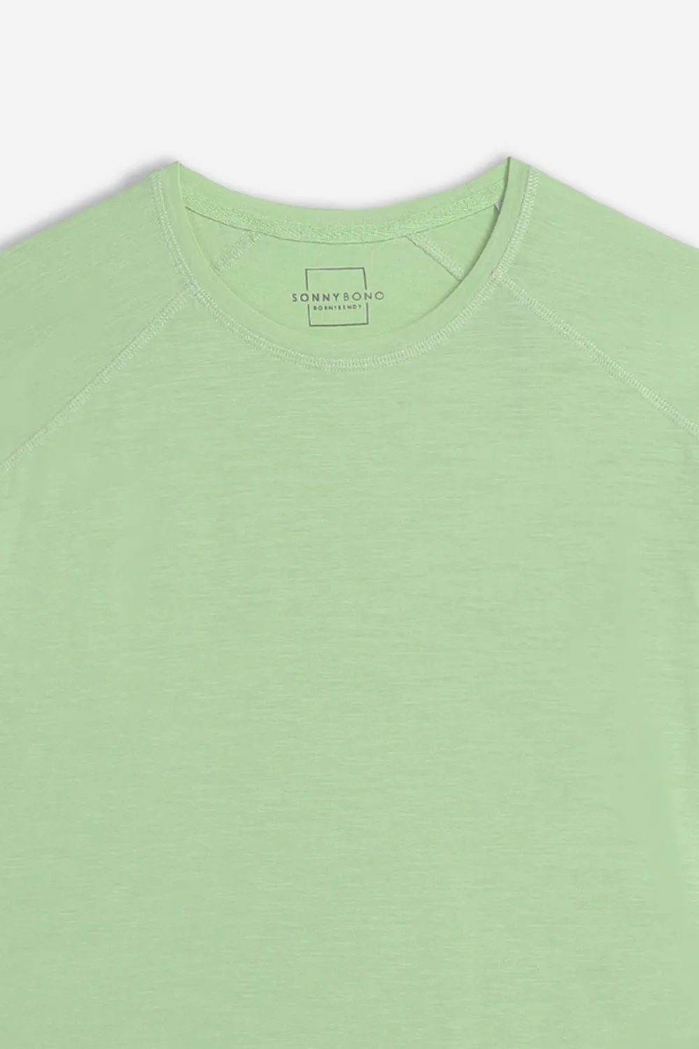 Sonny Bono Basic Slub t-shirt girocollo salvia effetto slub