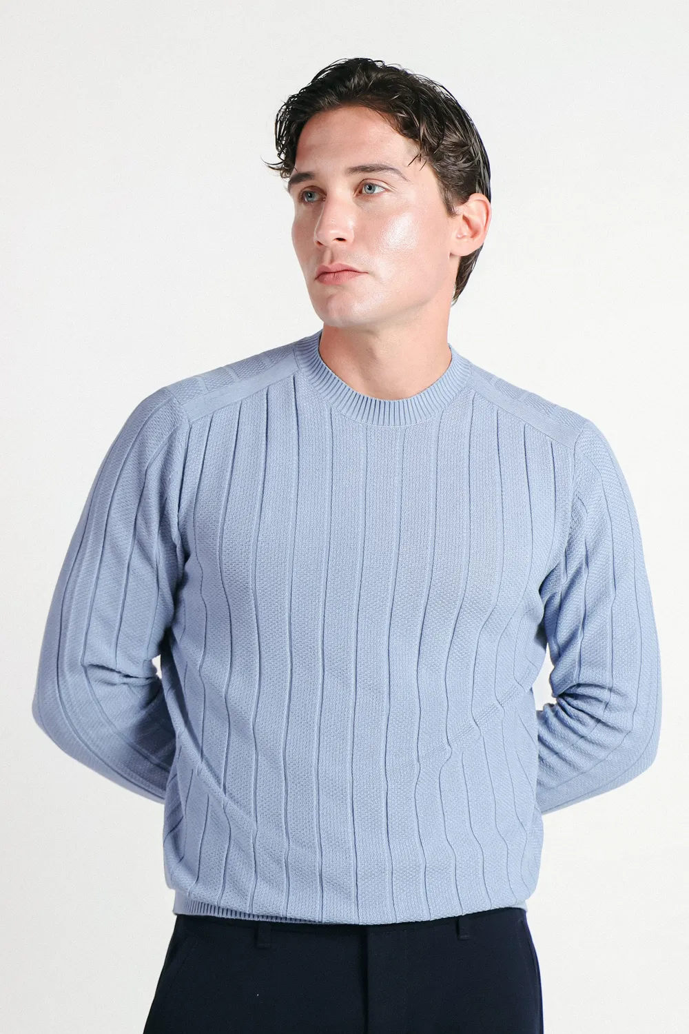 Sonny Bono Maglia Girocollo Lavorata Avion Comfort