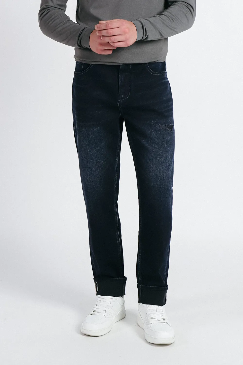 Sonny Bono Loose Fit Jeans Blublack Gamba Dritta