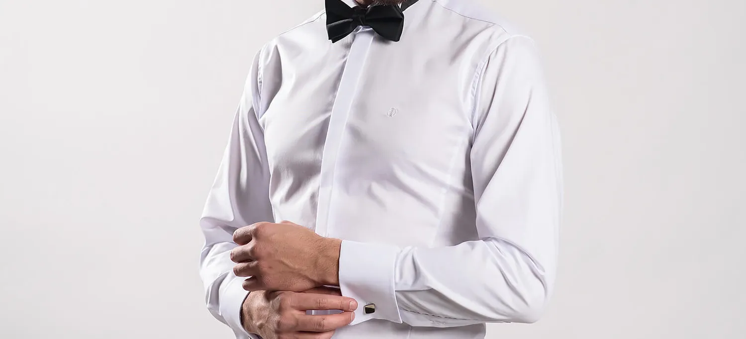 Alain Delon camicia smoking extra slim fit cerimonia