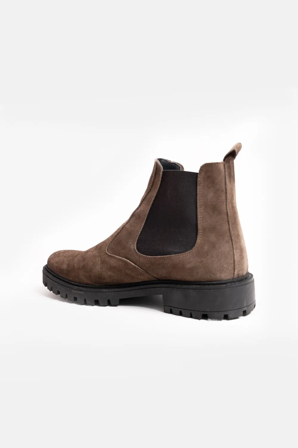 Sonny Bono stivaletto elastico tortora vera pelle