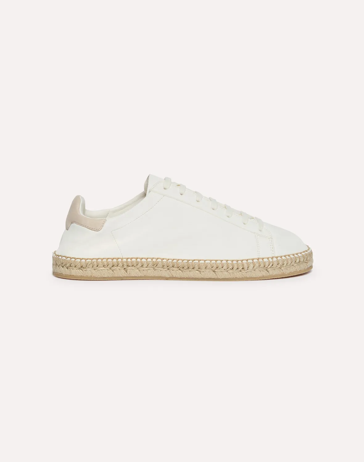 Lardini Espadrillas Stringate Pelle Bianca
