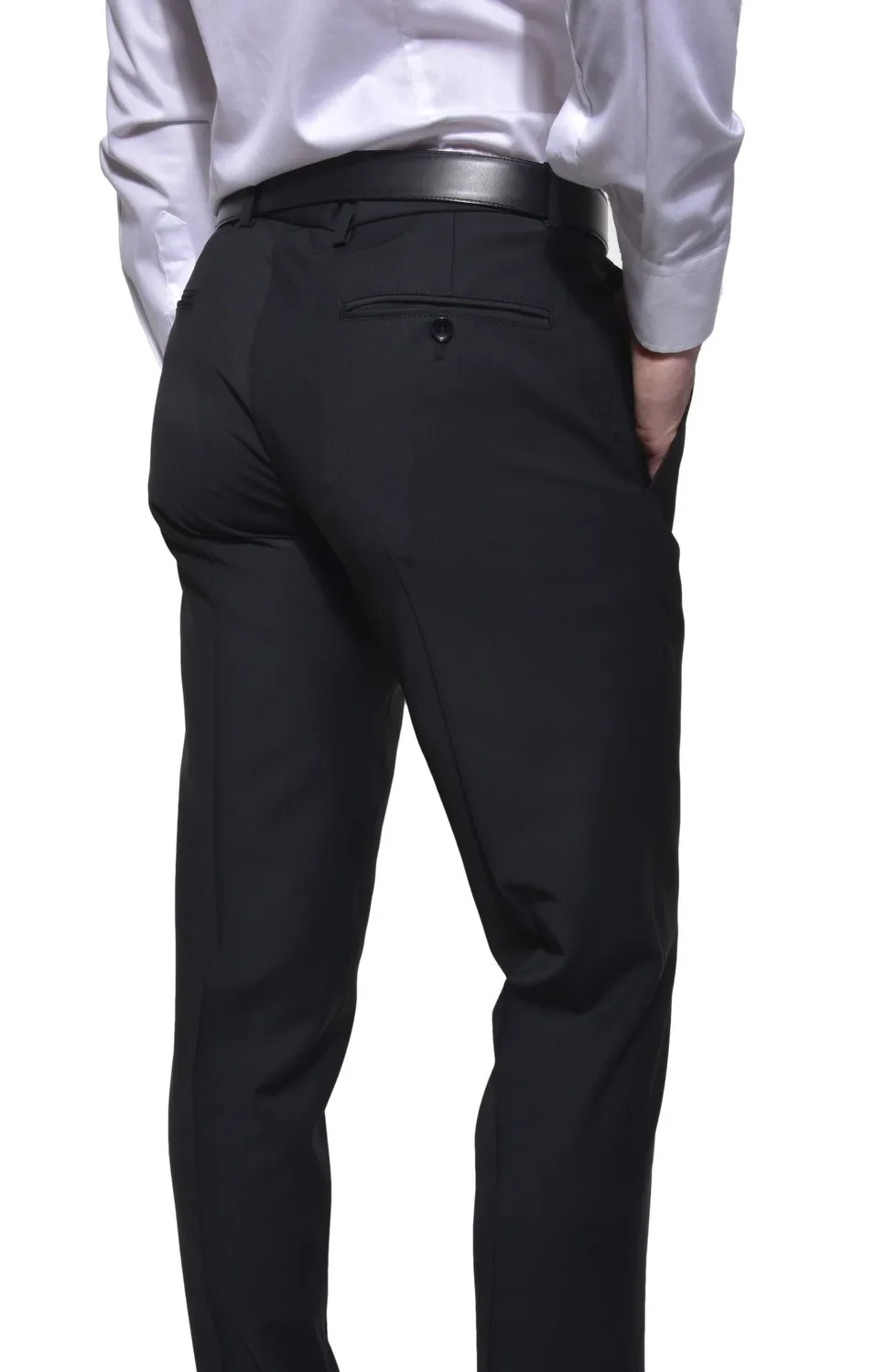 Alain Delon pantaloni eleganti neri 46 formali
