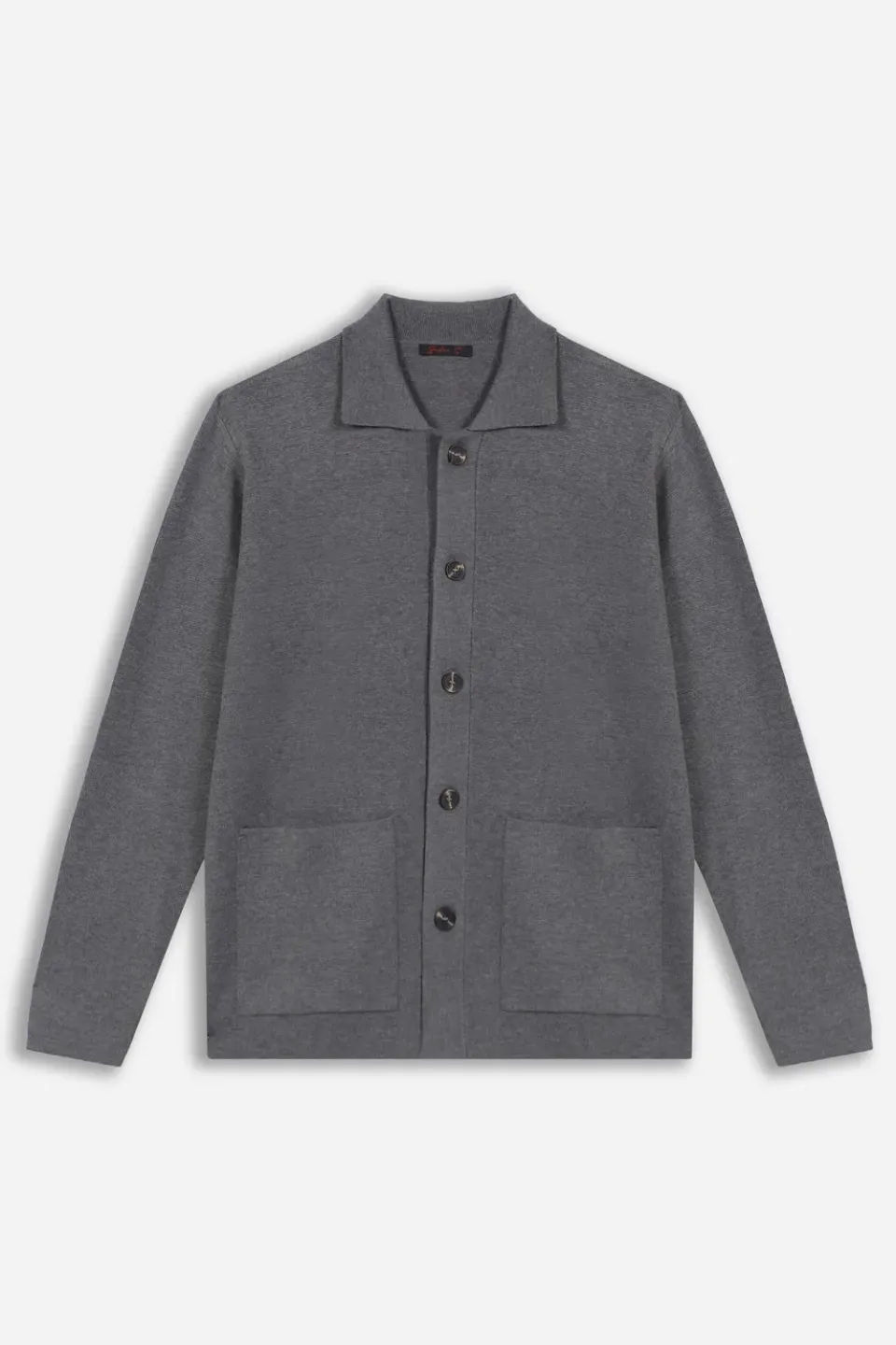 Sonny Bono Maglia Overshirt Punto Milano Grigio Medio