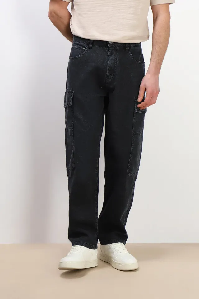 Sonny Bono Denim Cargo Baggy FW2627 jeans nero