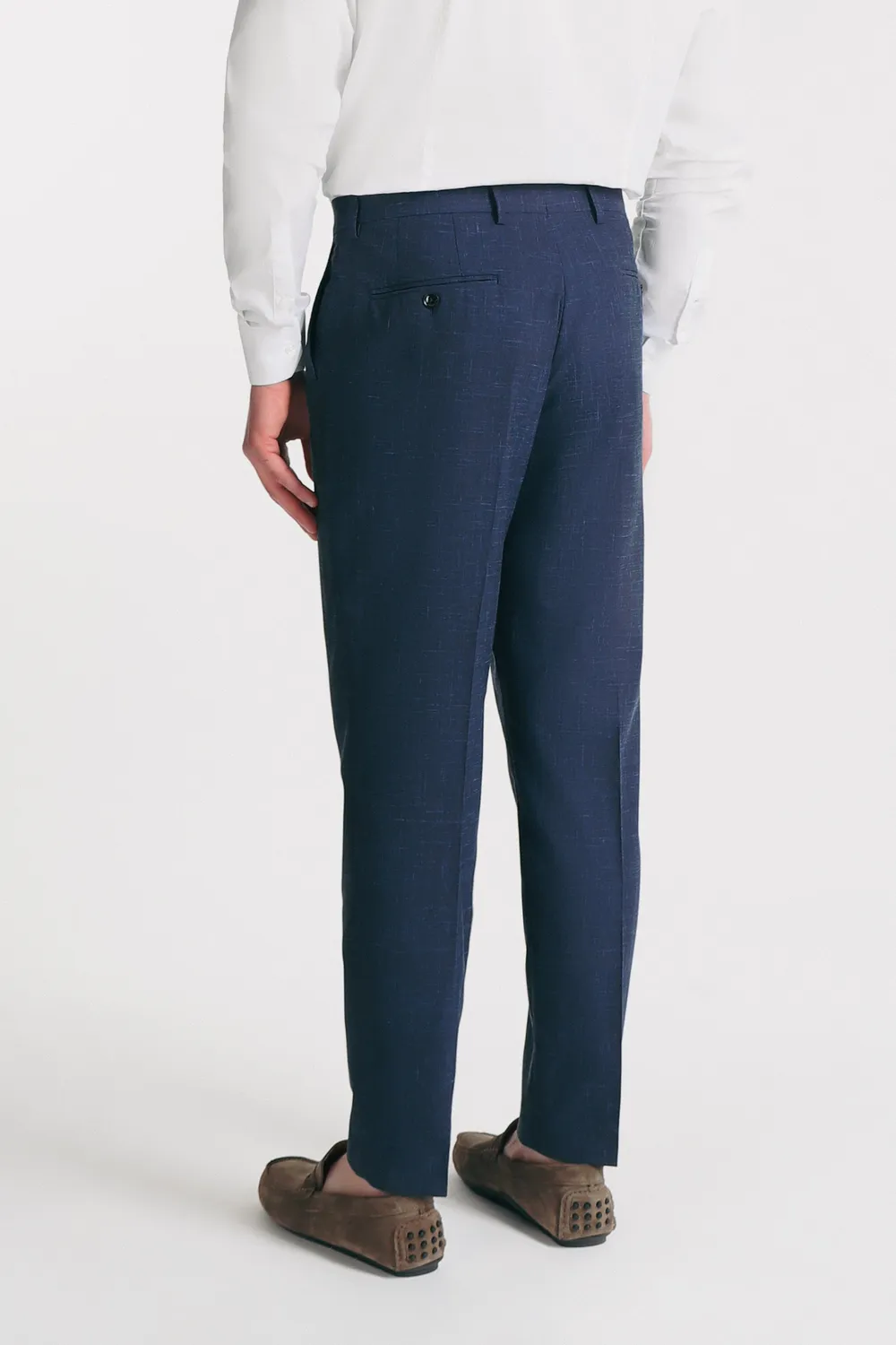 Sonny Bono Comfort Fit pantalone blu elasticizzato