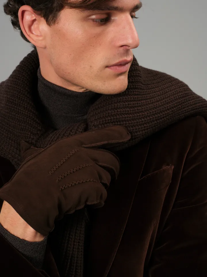 Sand Mouline maglione dolcevita marrone merino