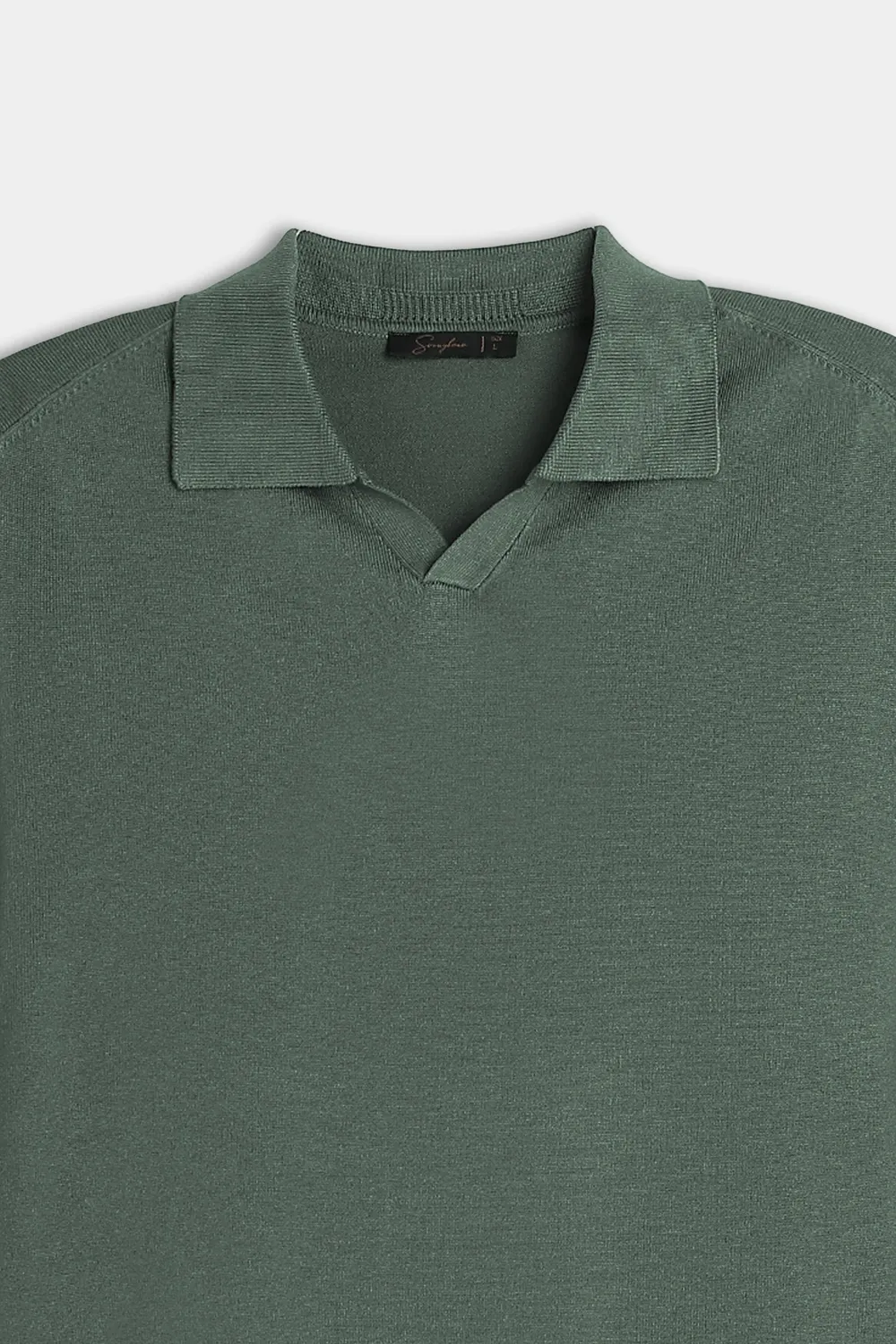 Sonny Bono maglia polo collo derby verde bosco