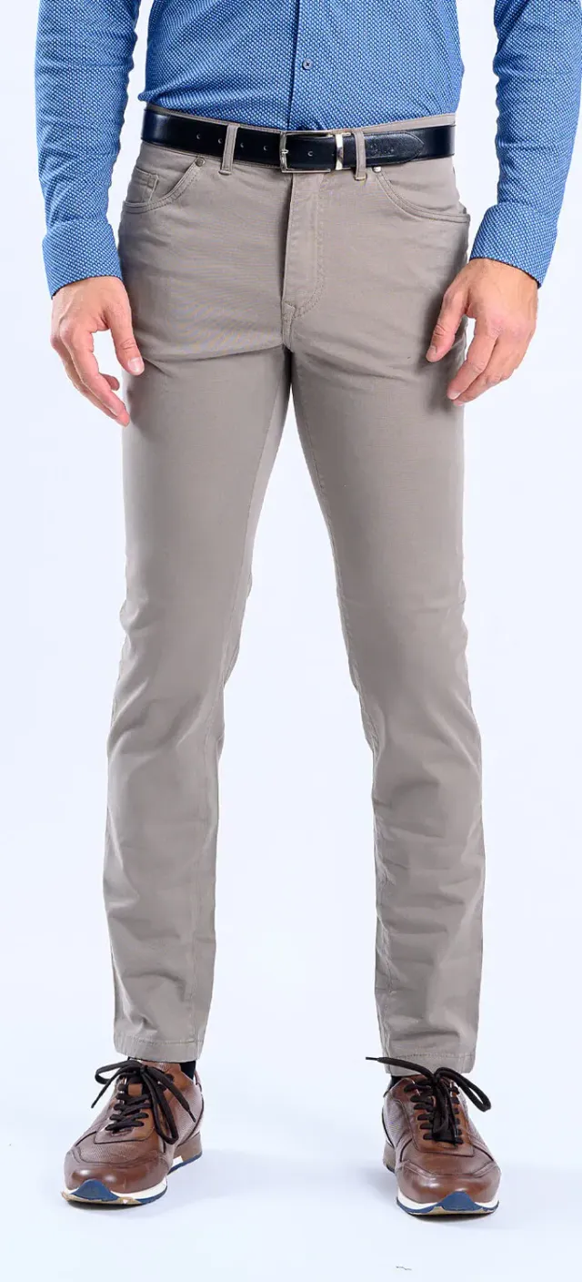 Alain Delon jeans grigio chiaro slim fit elasticizzati