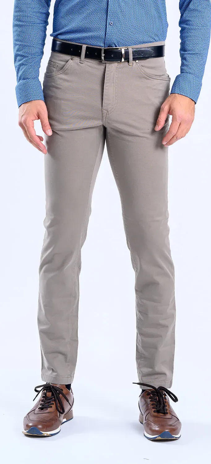 Alain Delon jeans grigio chiaro slim fit elasticizzati