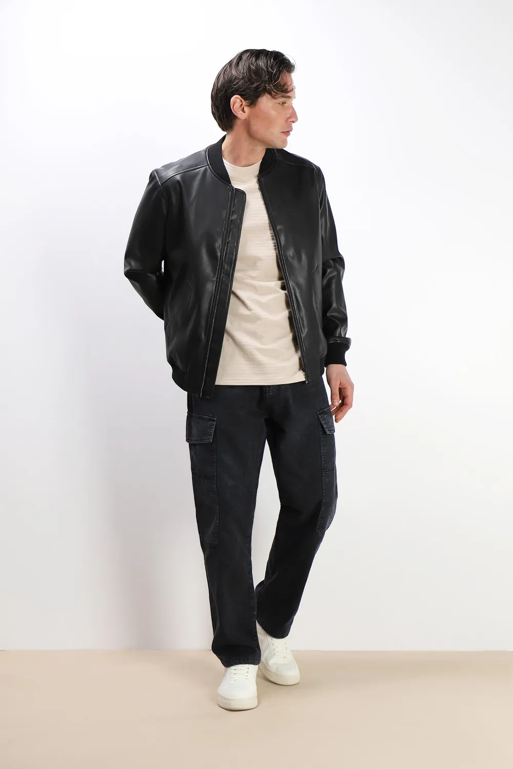 Sonny Bono Denim Cargo Baggy FW2627 jeans nero