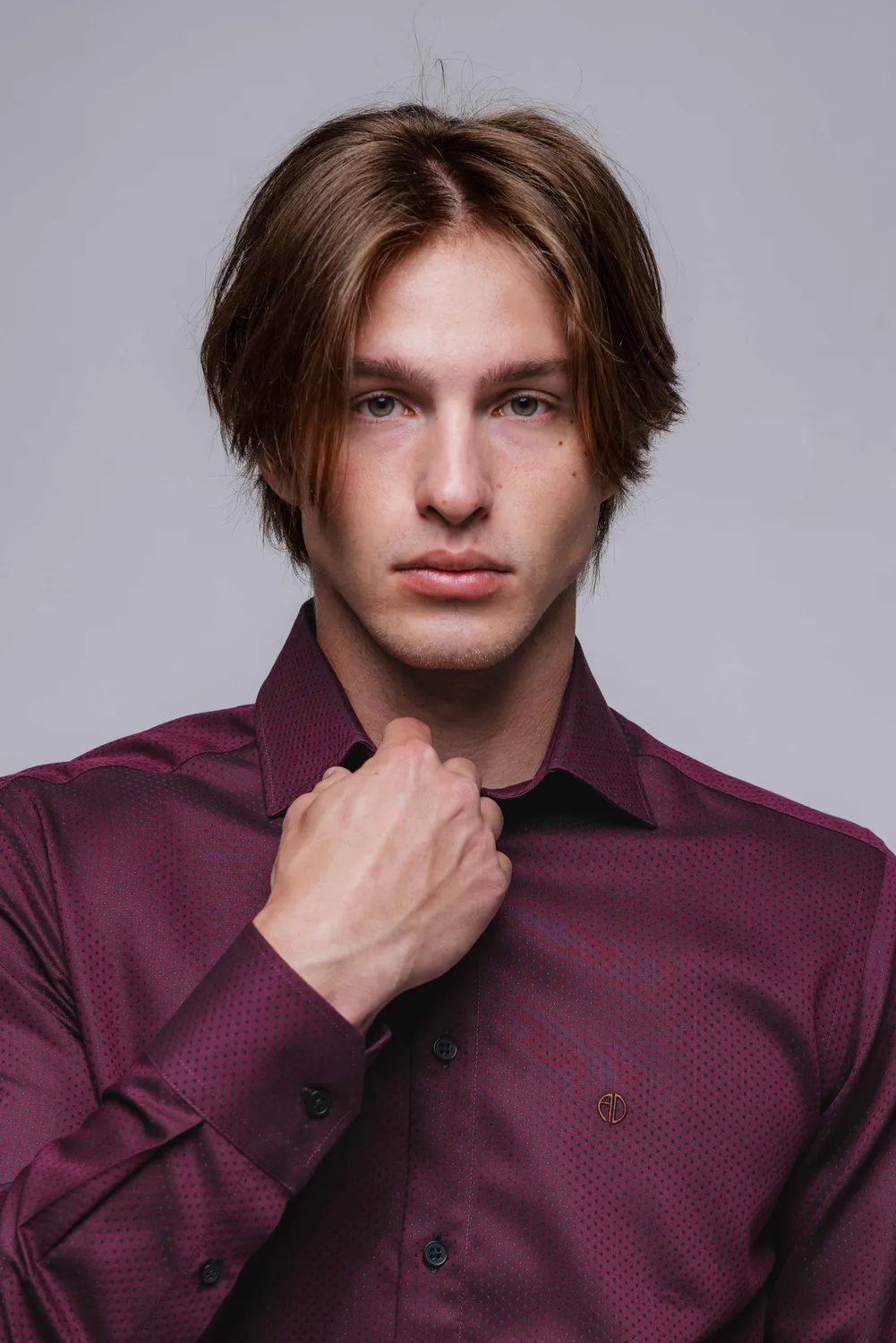 Alain Delon camicia business Slim Fit cotone