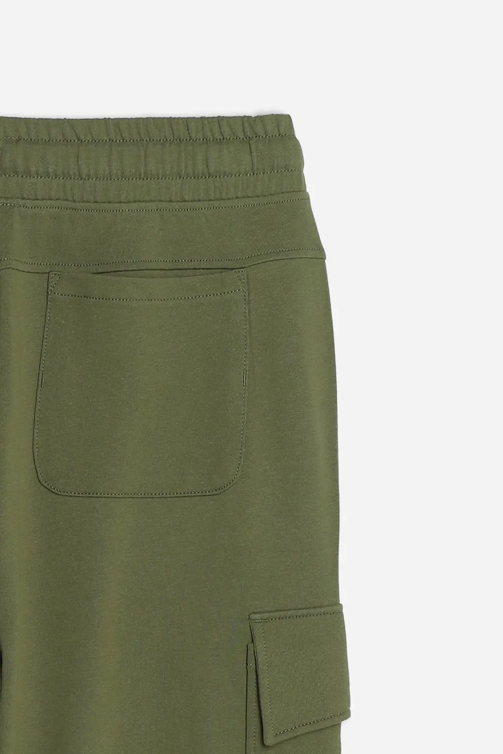 Sonny Bono pantalone jogger felpa verde militare coulisse