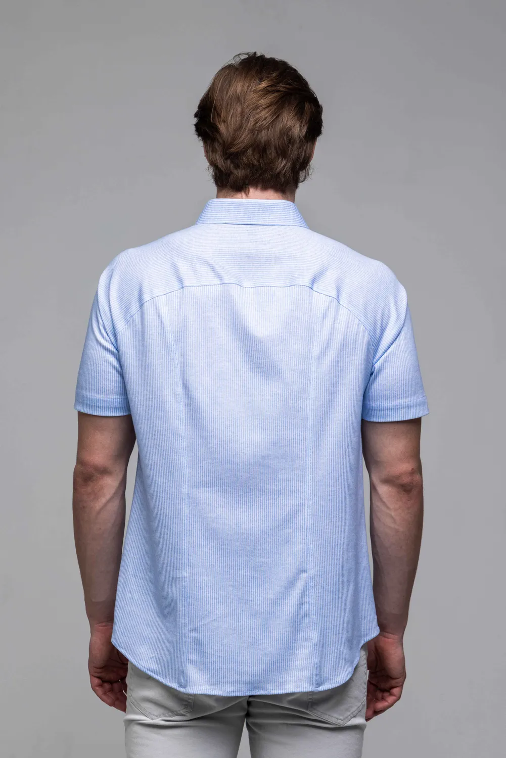 Alain Delon camicia righe manica corta Extra Slim Fit