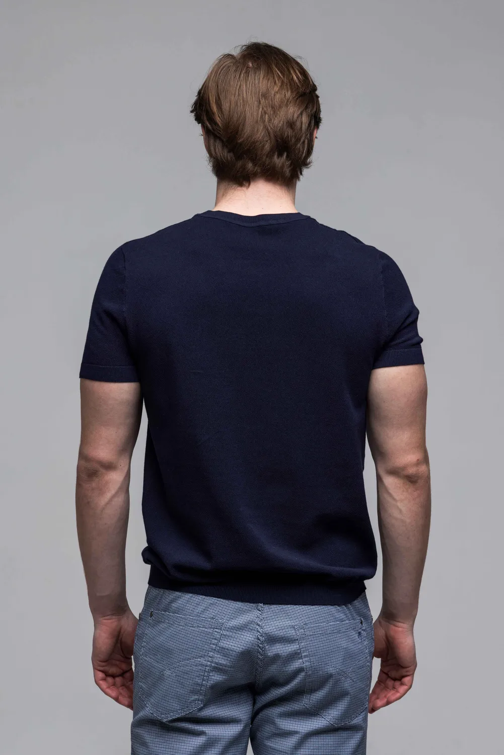 Alain Delon T-Shirt Blu Maglia Cotone 100% L