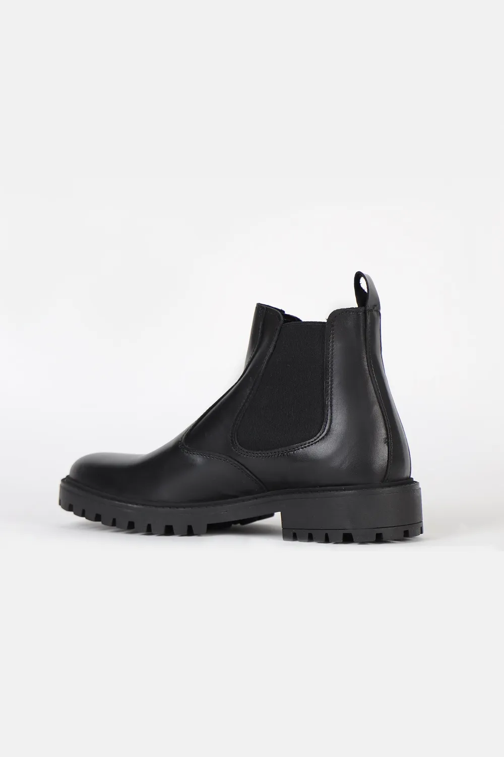 Sonny Bono Elastico stivaletto nero pelle Made in Italy