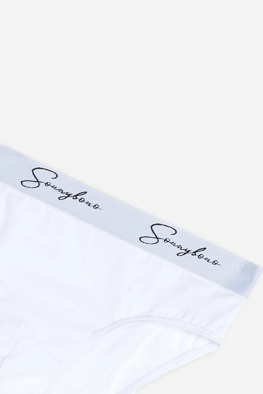 Sonny Bono Elastico a Contrasto Slip Bianco aderente