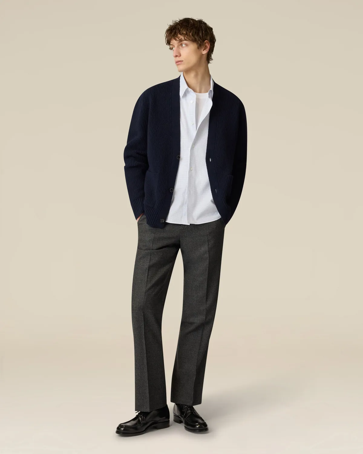 Lardini Camicia Bianca in Popeline di Cotone