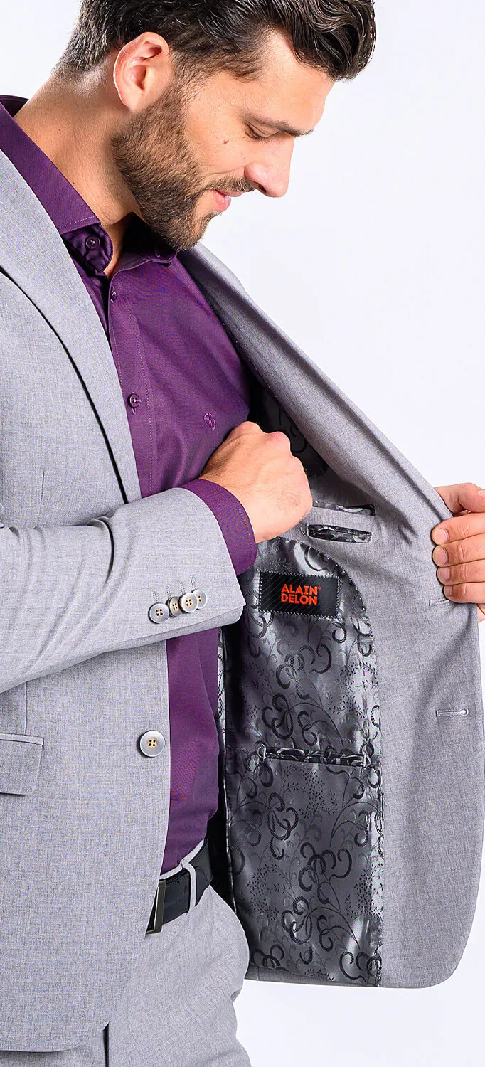 Alain Delon Completo Slim Grigio Elasticizzato 50