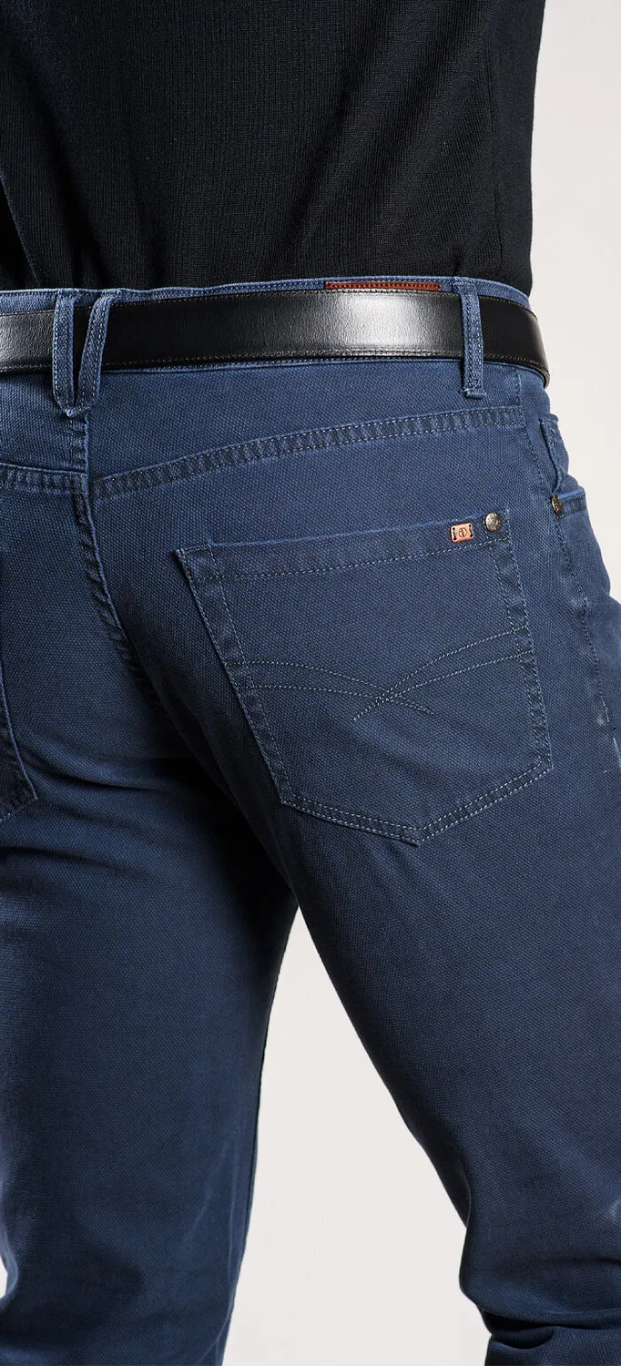 Alain Delon jeans slim grigio-blu elasticizzati
